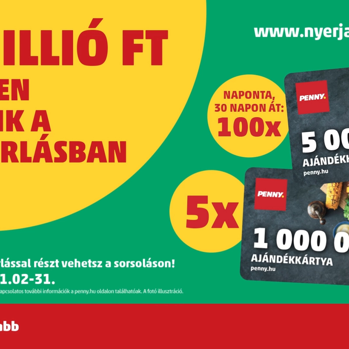 Most 20 millió forint összértékben nyerhetsz a Penny nyereményjátékán