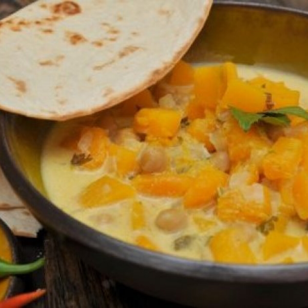 Szingli vacsik: sütőtökös curry