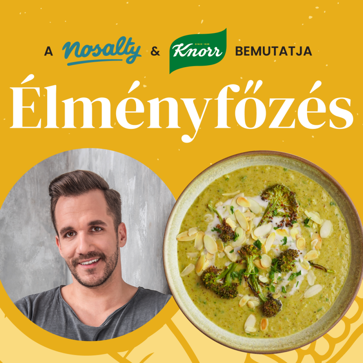 Élményfőzés Sass Danival – készíts vele hagymás sültbrokkoli-krémlevest élőben!