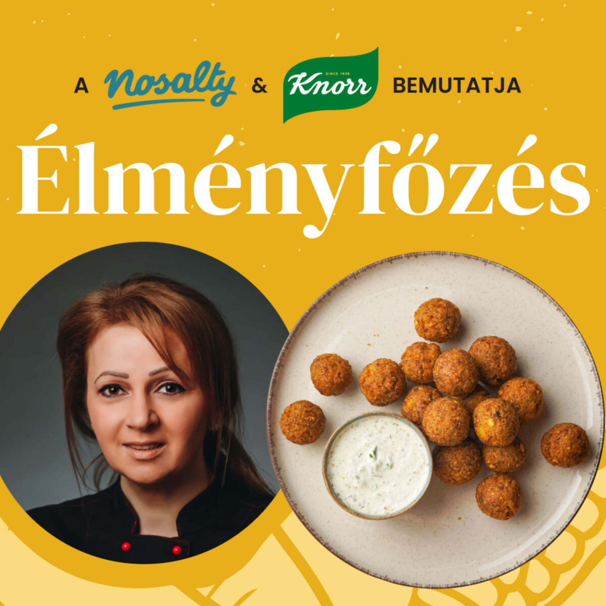 Élményfőzés Gáspár Beával – készíts vele hajdinás kölesfasírtot zöldfűszeres mártogatóssal, élőben!