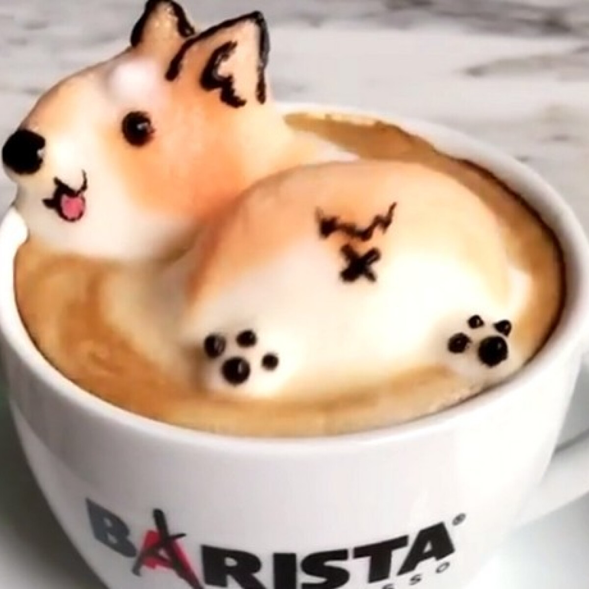 Akár fenekét rázó 3D-s kutyust is a kávédra farag TEJHABBÓL ez a 17 éves lány - nézd, miket tud!