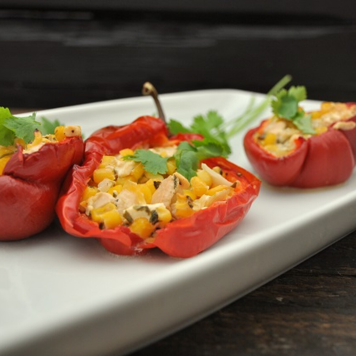Szingli konyha: sült paprika sajttal