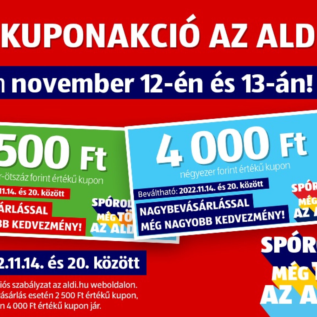 Spóroljunk most még többet – az ALDI-val!