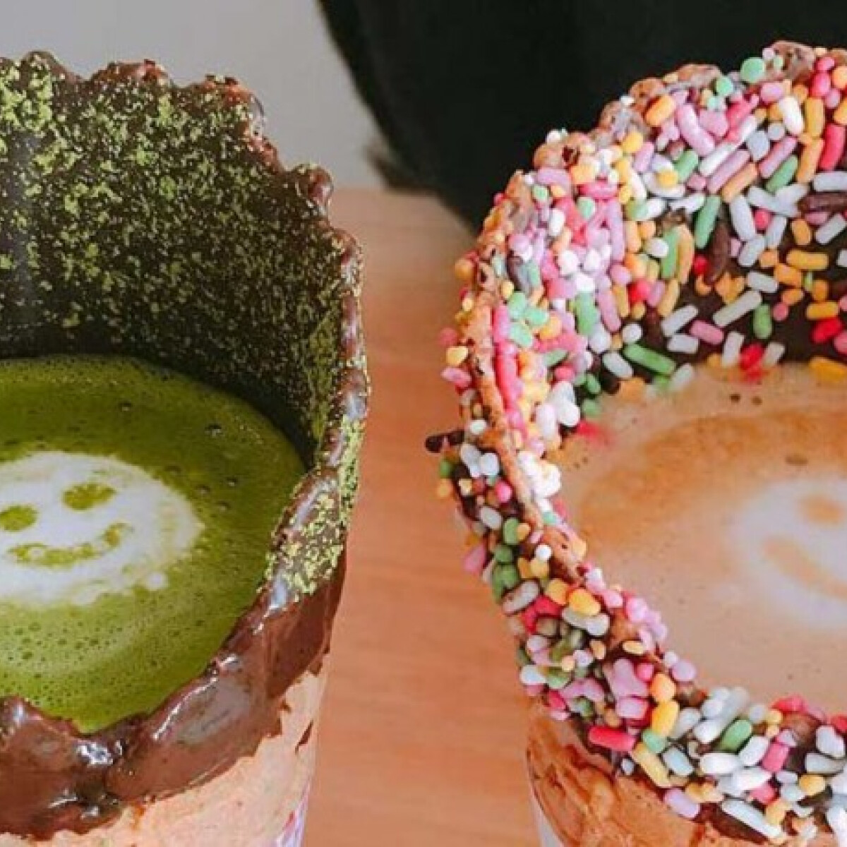 Itt van még egy őrület: a tölcséres latte
