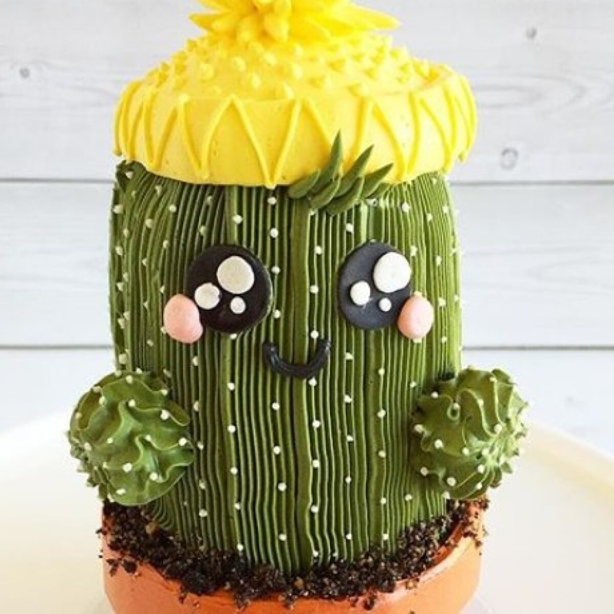 Pozsgásnövény-imádók kedvencei lesznek ezek a torták - pici mosolygós kaktusz a tortádon? Igen!