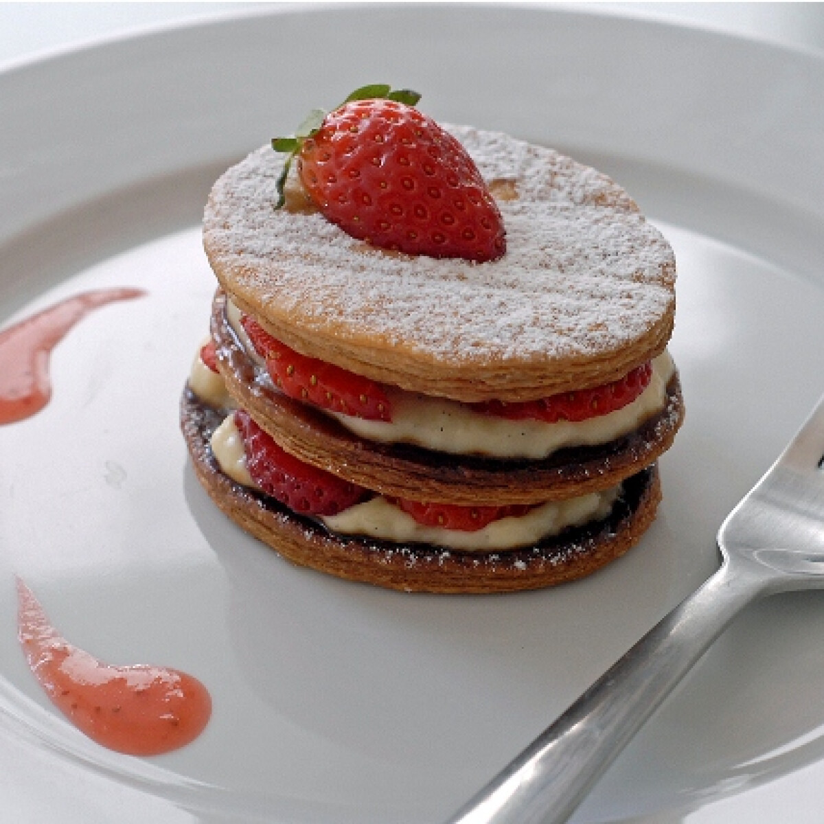 Nőnapi epres mille-feuille