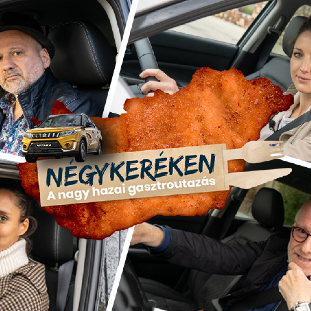 Négykeréken négy hírességgel – Újraindul a Nosalty és a Suzuki közös gasztroutazása!