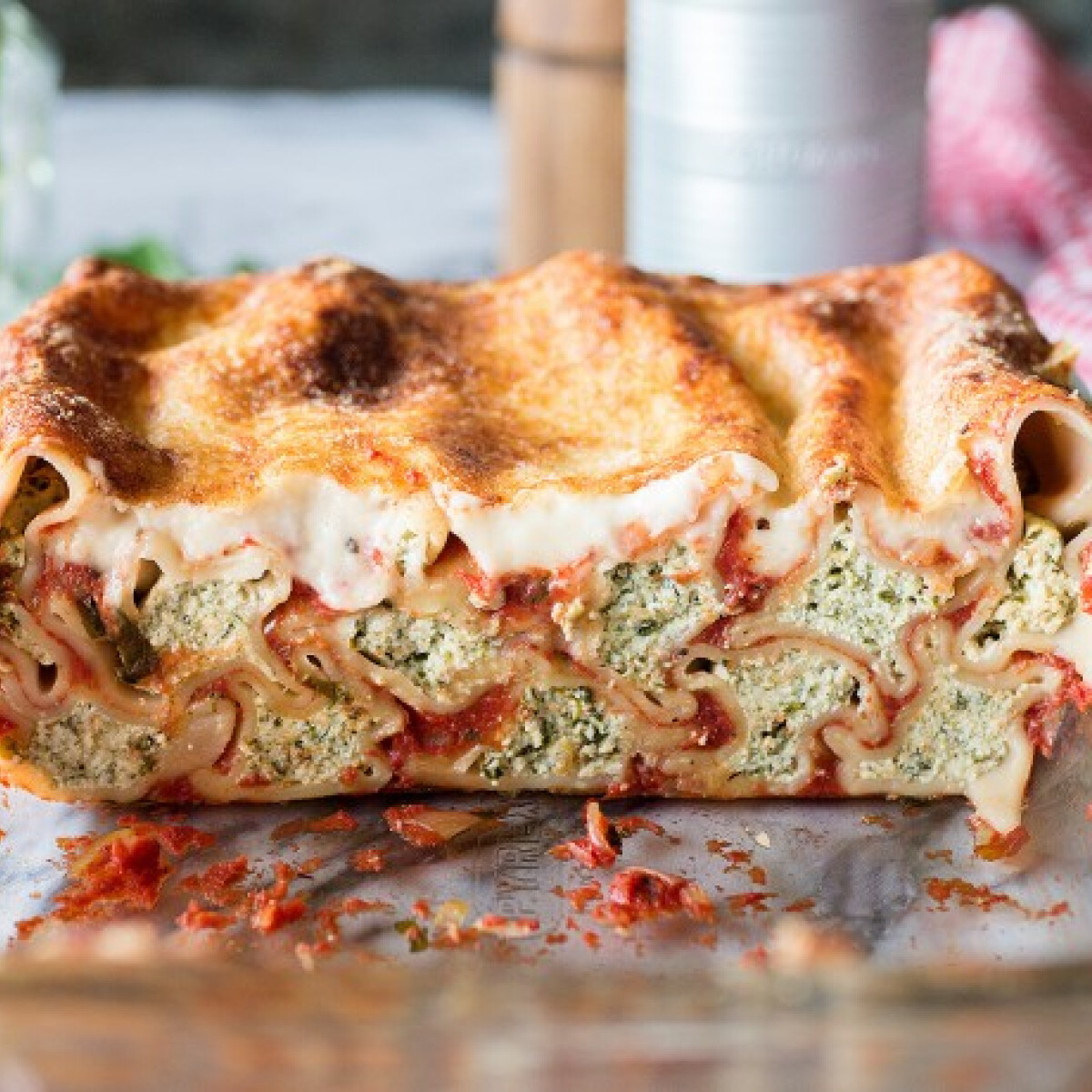 Laktató olasz rakott tészta: ez a cannelloni - ezúttal medvehagymával!