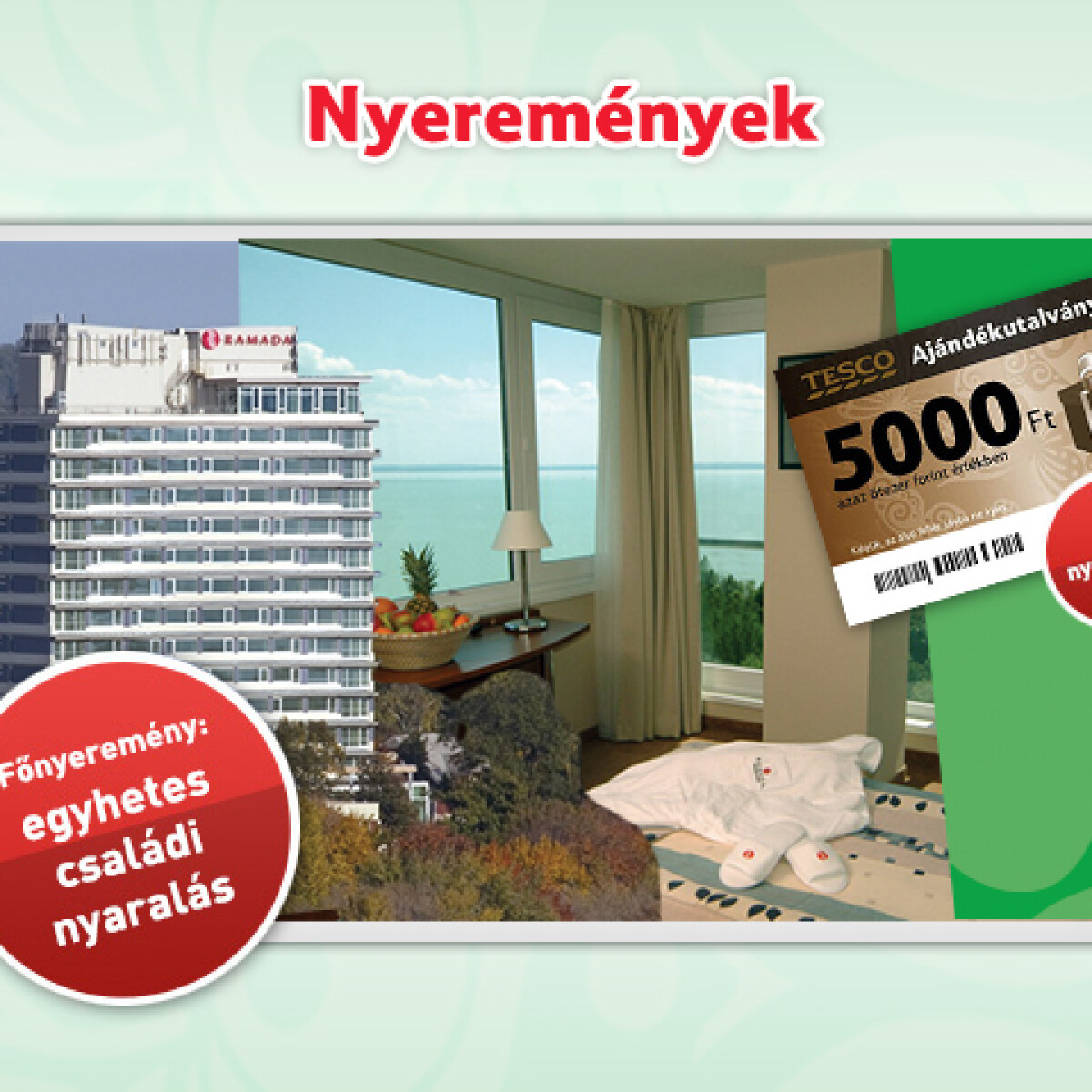 Nyerj naponta a Tescótól!