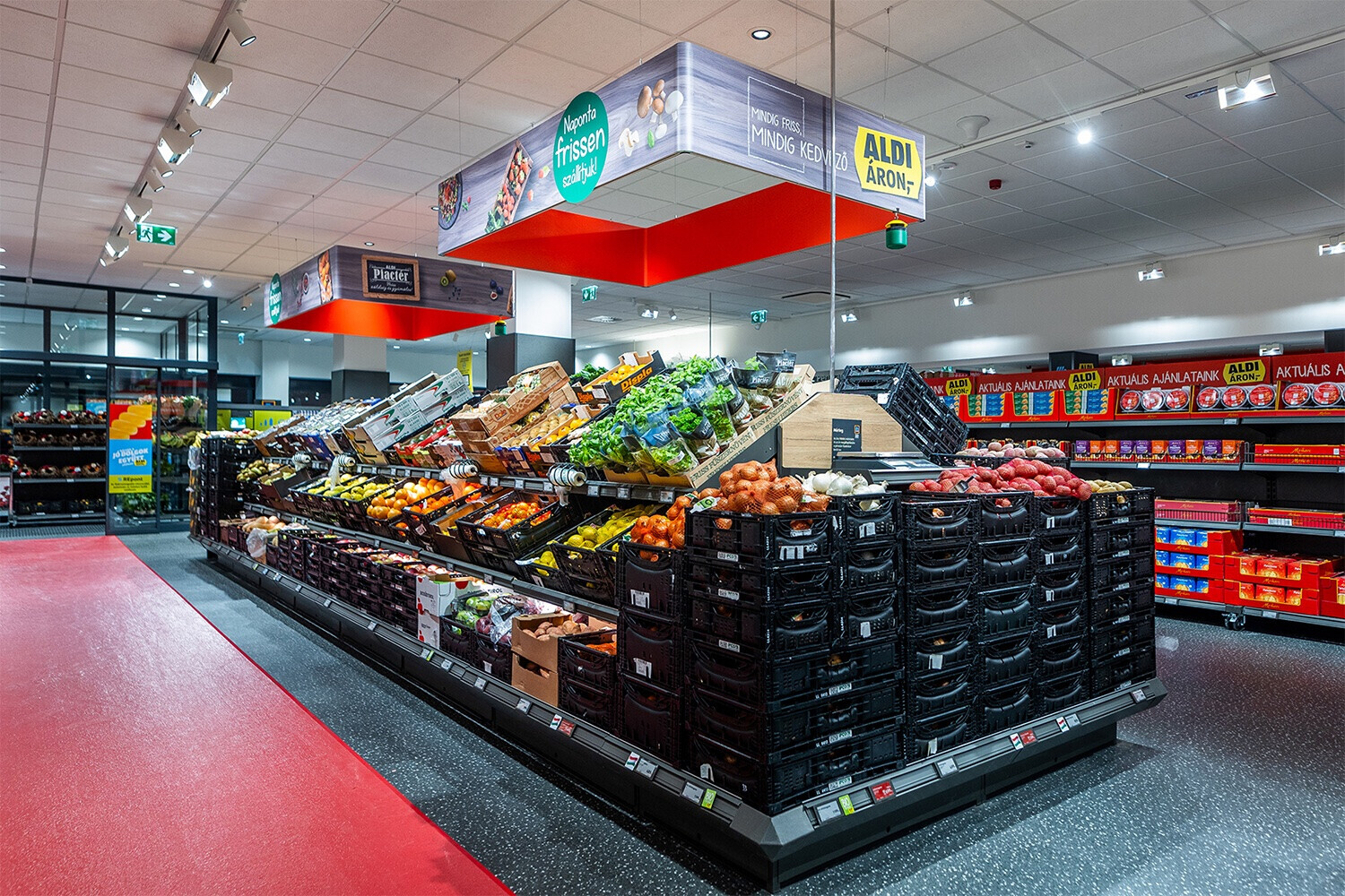 Aldi gyümölcsrészleg