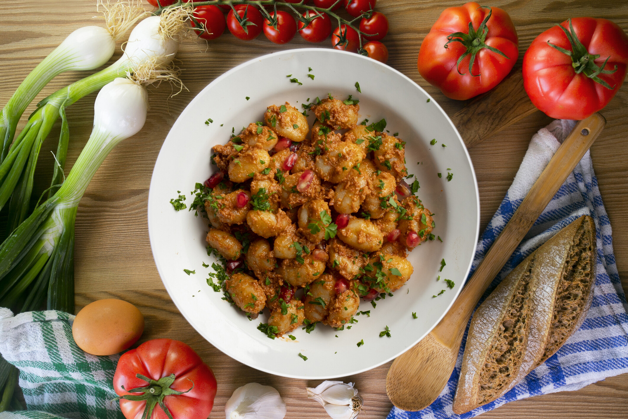 Piros pesztós gnocchi
