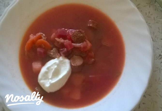 Borscs ahogy La fée de cuisine készíti