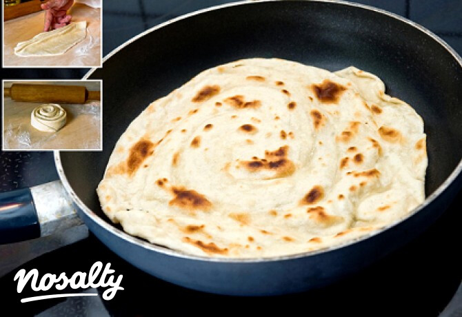 Tawa paratha - india lepénykenyérke