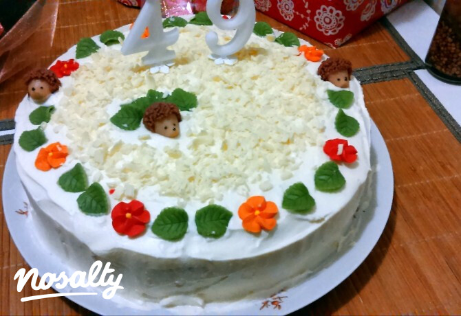 Fehércsoki krémes torta születésnapra