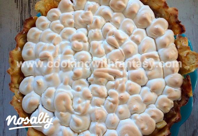 Almás pite habtetővel