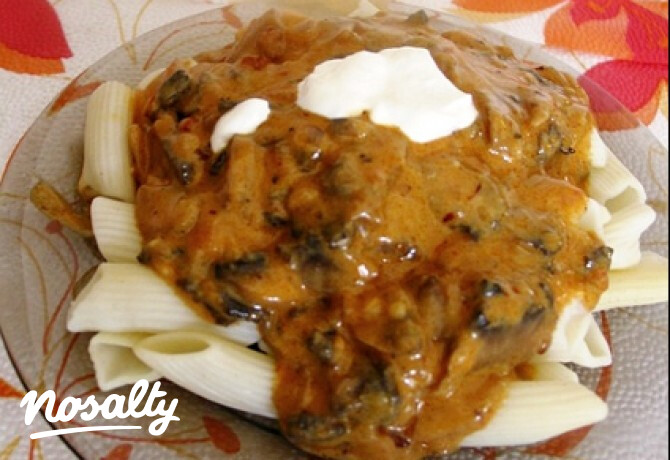 Gombapörkölt Gabysan