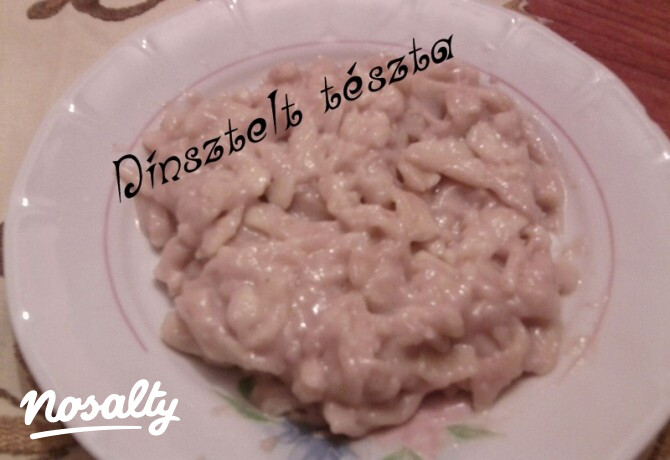 Dinsztelt tészta