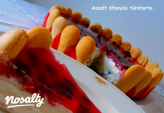 Aszalt áfonyás túrótorta