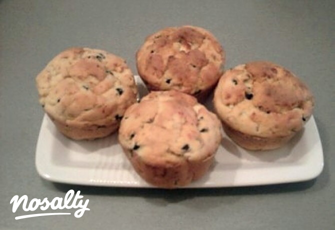 Olívás-feta sajtos muffin