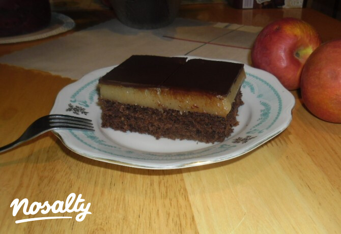 Kakaós-almás szelet