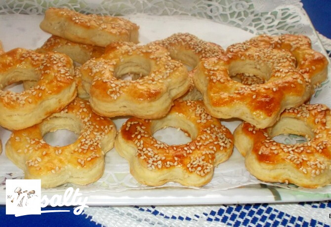 Sós-szezámmagos teasütemény