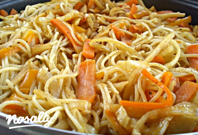 Zöldséges spagetti Miss Sweetly konyhájából