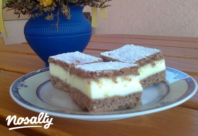 Vaníliás-tejfölös szelet