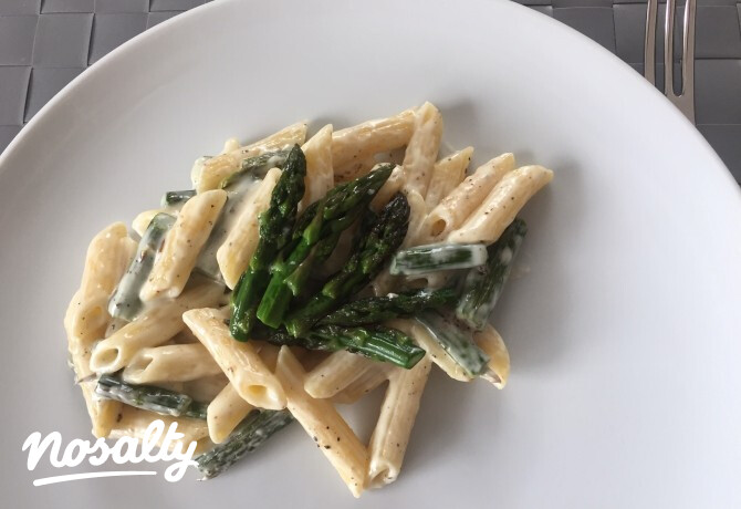 Zöldspárgás penne Pogácsa konyhájából