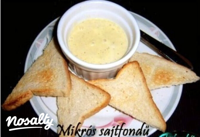 Mikrós sajtfondü