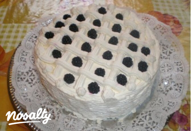 Oroszkrém jellegű torta