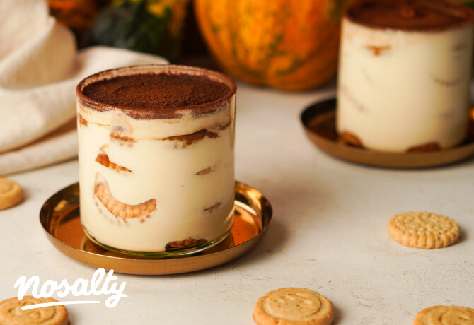 Pumpkin spice tiramisu pohárban