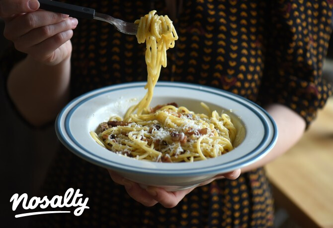 Krémes spagetti carbonara