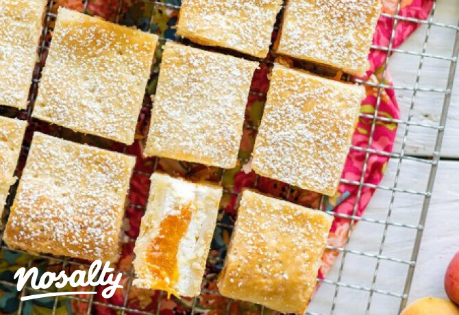 Túrós pite sárgabarackkal