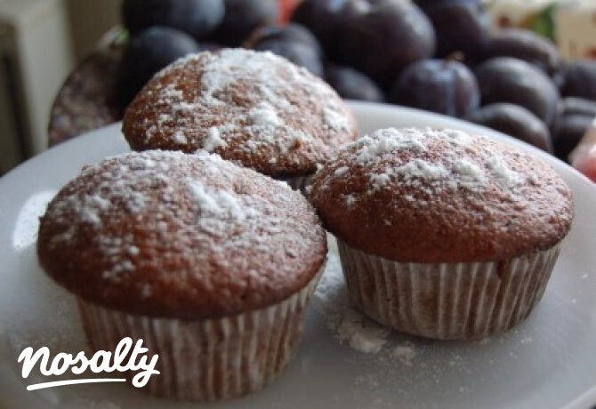 Meggylekváros-kakaós muffin