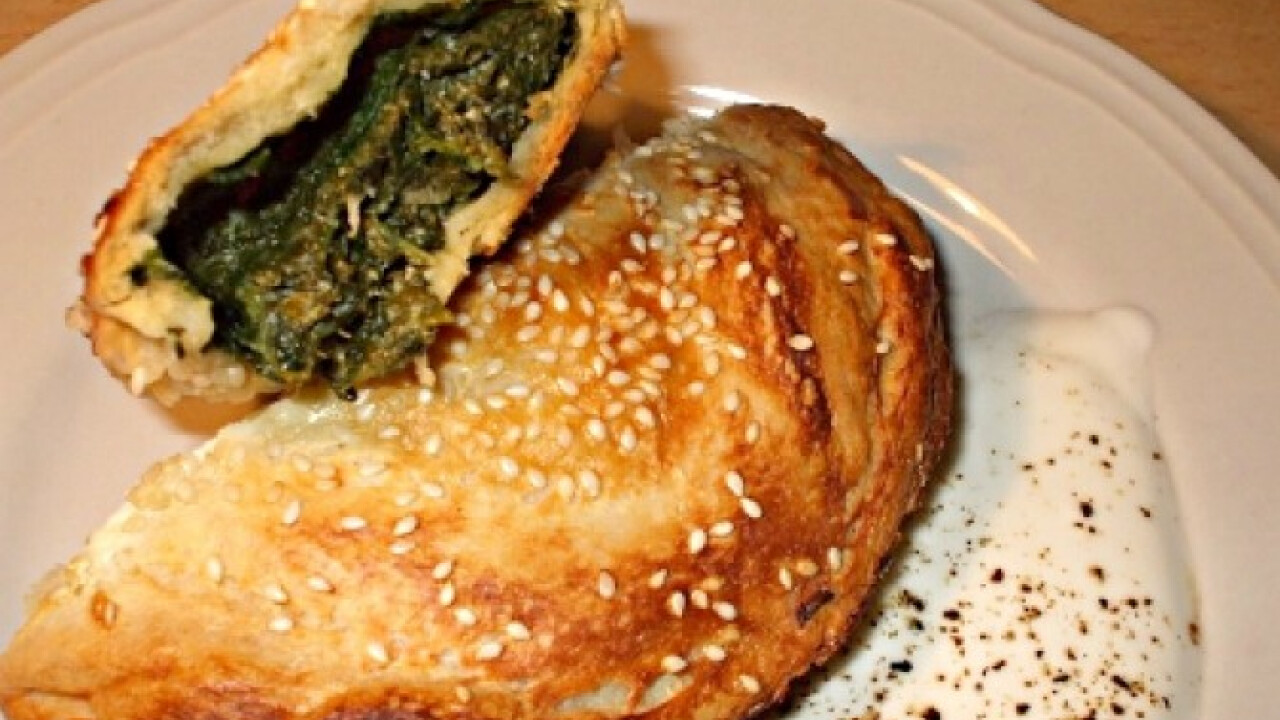 Spenótos börek