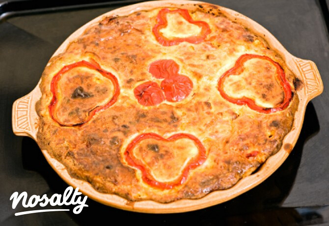 Quiche sonkával és kaliforniai paprikával