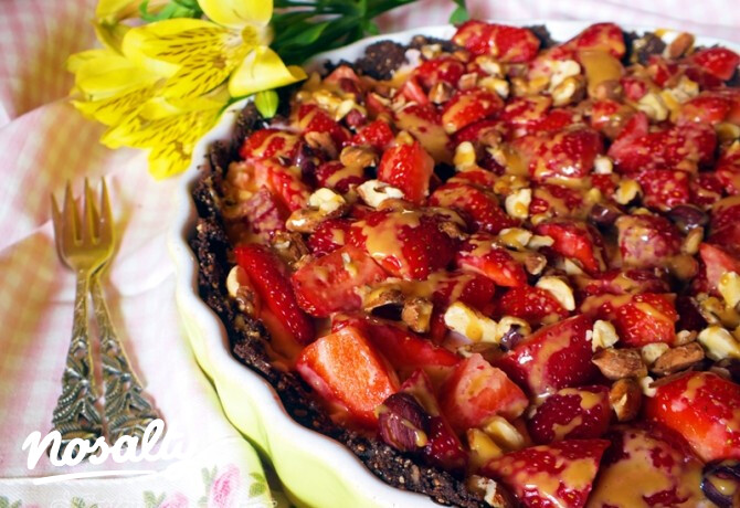 Epres-mogyorós-karamellás torta