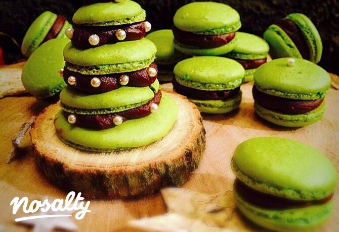 Karácsonyi macaron