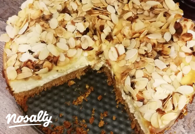 Mandulás sajttorta