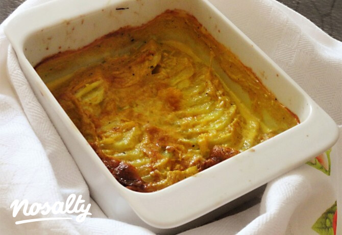 Currys karalábé gratin