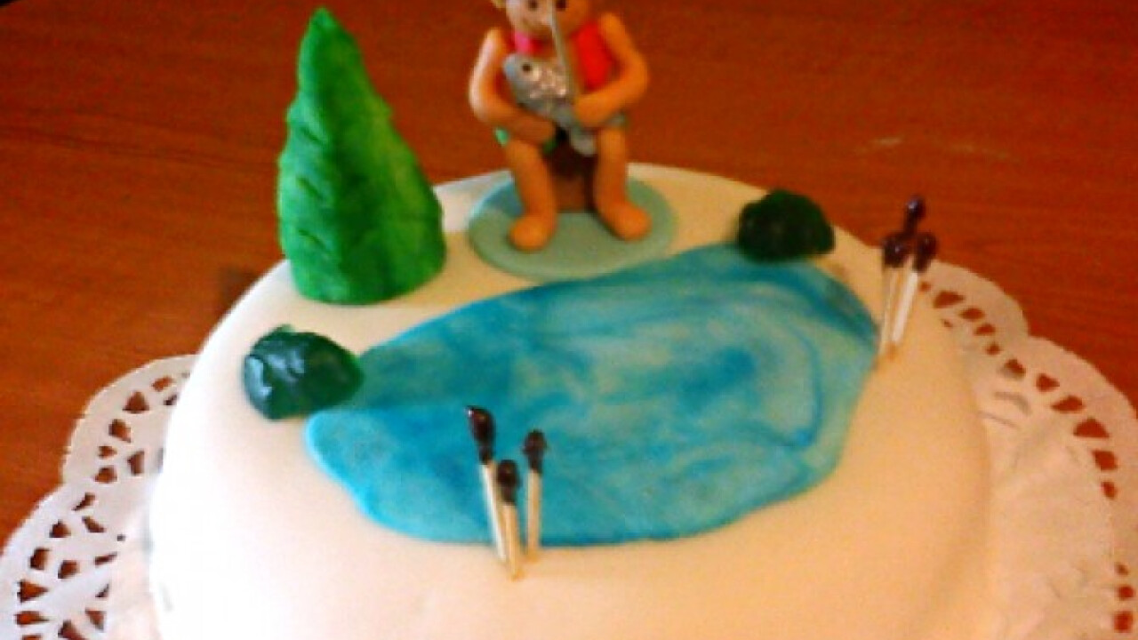 Csokikrémes fondant torta