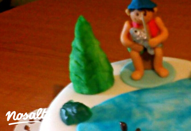 Csokikrémes fondant torta