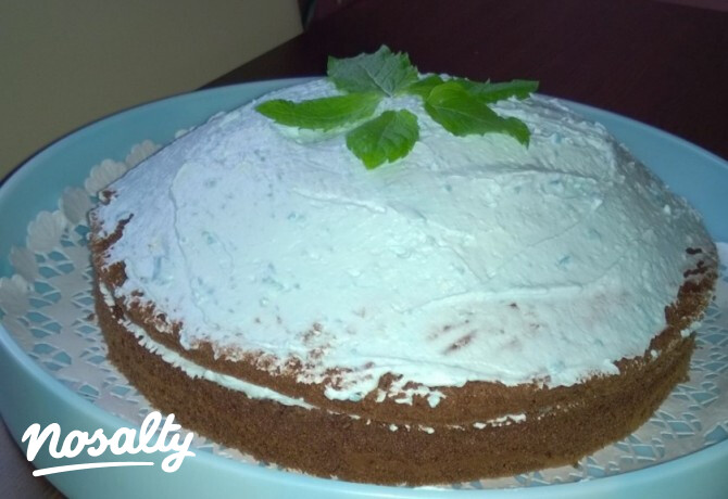 Tutti-fruttis torta mentával