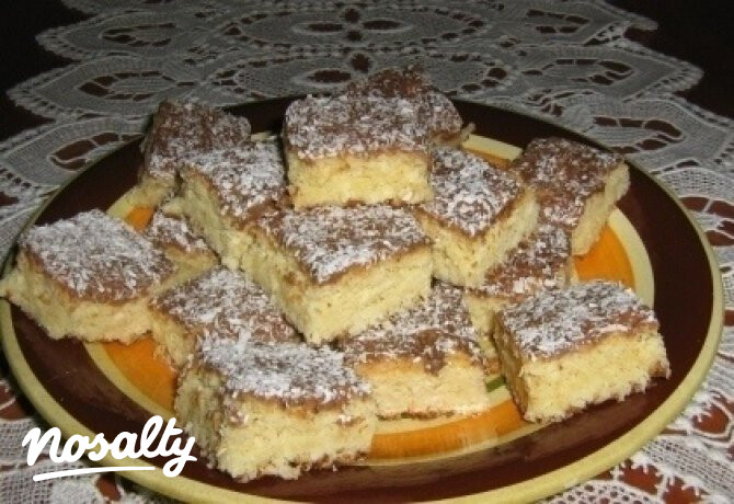 Kókuszos-fehércsokis brownie