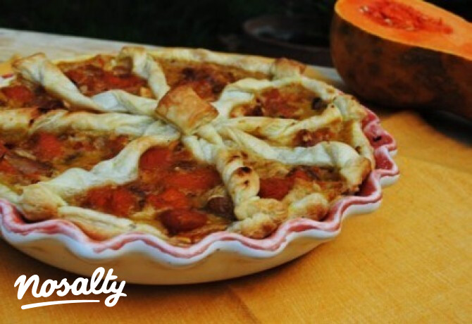 Vasárnapi sütőtök quiche