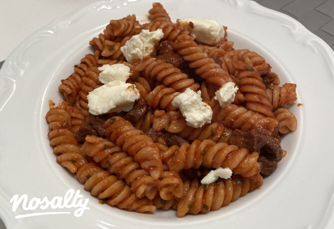 Borjúhúsos fusilli