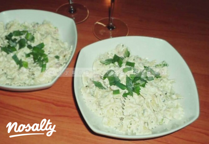 Gyors tejszínes farfalle