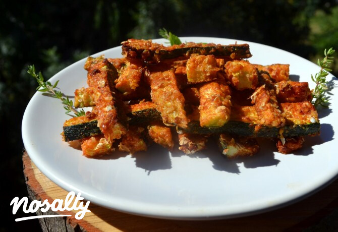 Parmezános cukkini rudak