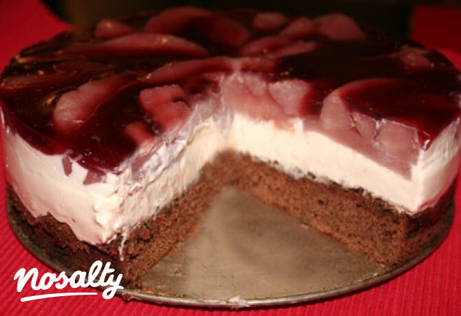 Vörösboros-mascarpone-s körtetorta