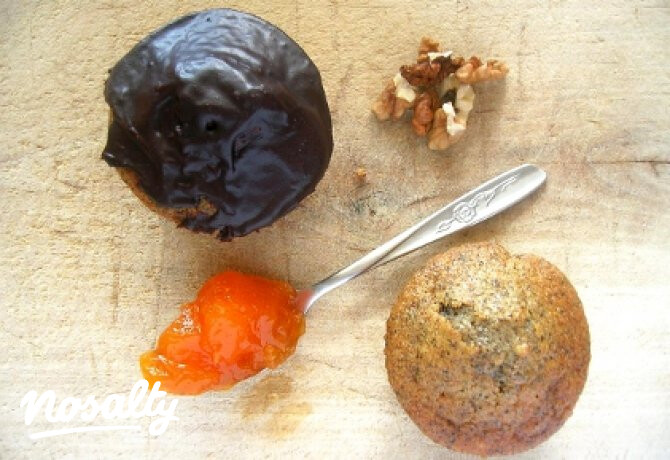 Muffin mákkal és dióval